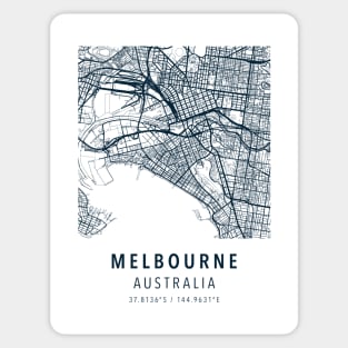 melbourne simple map Sticker